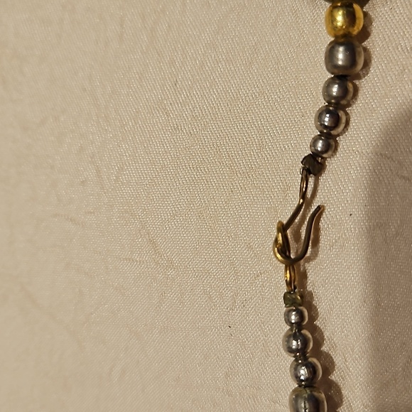 WOODEN Vintage Mixed Media Necklace - Picture 9 of 10